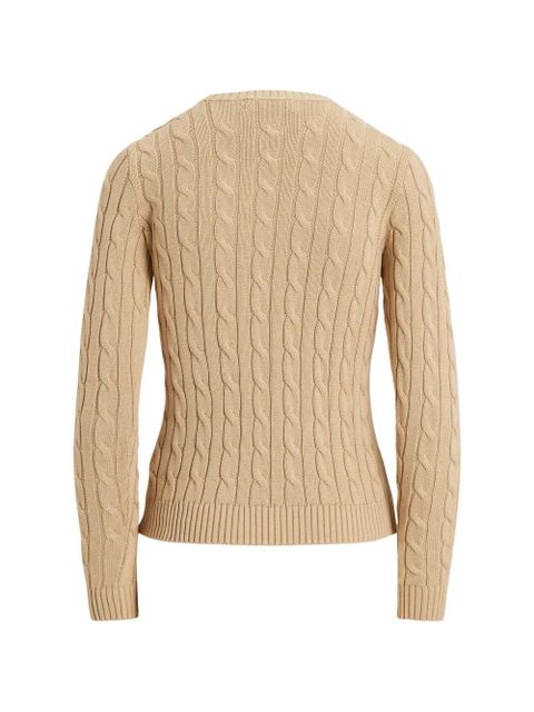 Lauren Ralph Lauren cable-knit embroidered jumper - Neutrals - zdjęcie produktu nr 2