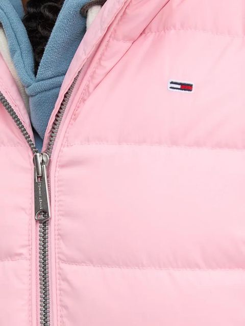 Tommy Jeans kurtka puchowa damska kolor różowy zimowa DW0DW18312