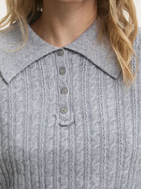 Answear.LAB sweter damski kolor szary lekki