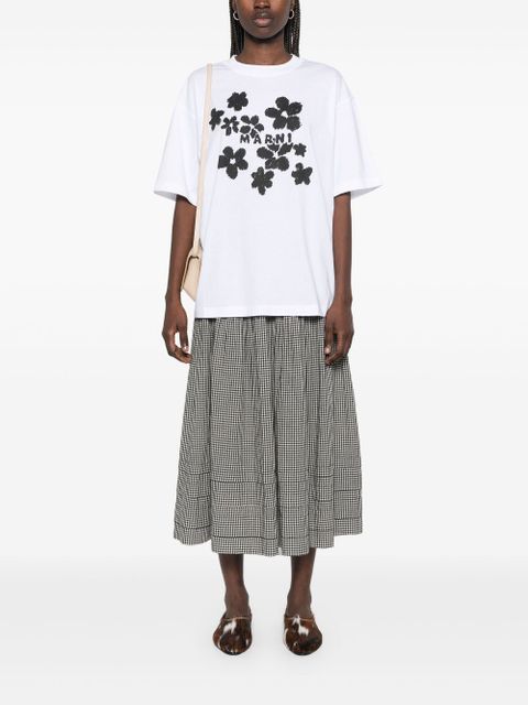 Marni floral-print T-shirt - White - zdjęcie produktu nr 2
