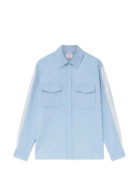 Casablanca patch-pocket stripe shirt - Blue - zdjęcie produktu nr 1