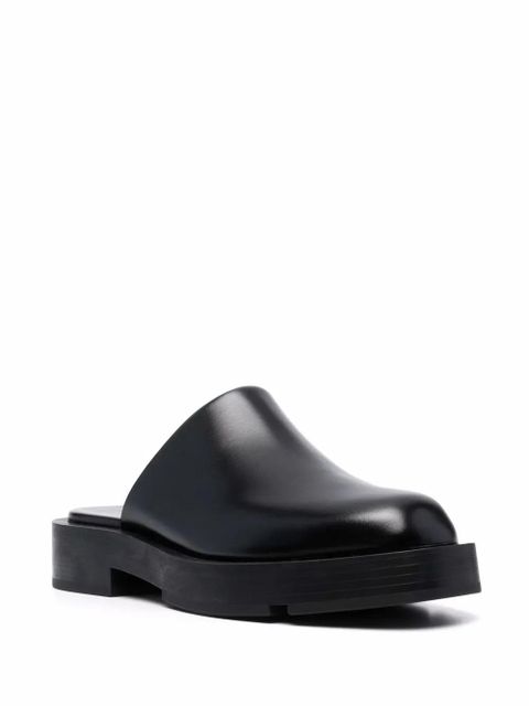 Givenchy logo plaque block-heel mules - Black - zdjęcie produktu nr 2