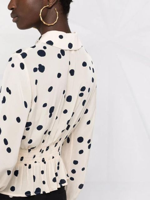 Ba&Sh Denzel polka-dot print blouse - Neutrals
