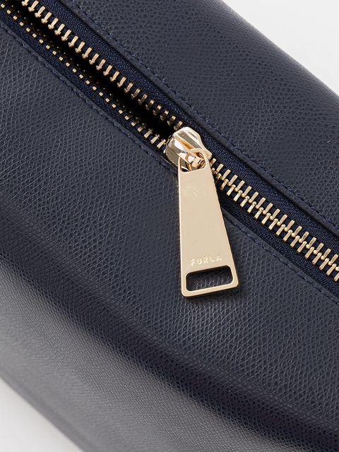 Furla torebka skórzana Tonie M Hobo kolor granatowy WB01964 A.0023 2676S