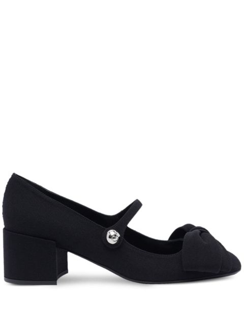 Valentino Garavani 55mm bow-detailed Mary Jane pumps - Black - zdjęcie produktu nr 1