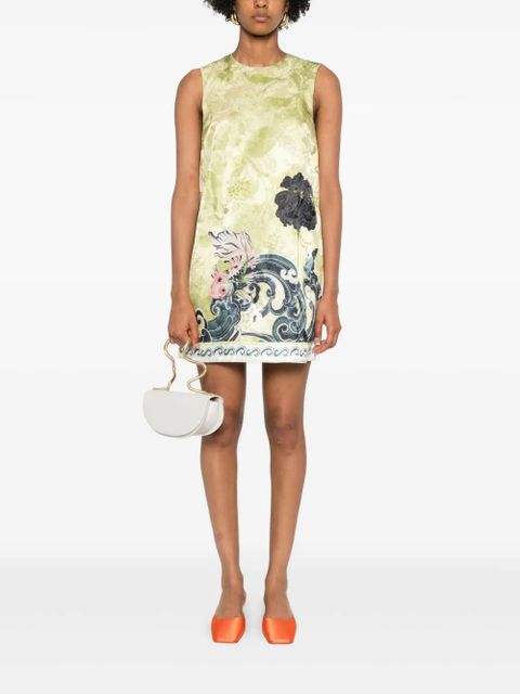 ALEMAIS Rochester floral-print sleeveless mini dress - Green - zdjęcie produktu nr 2