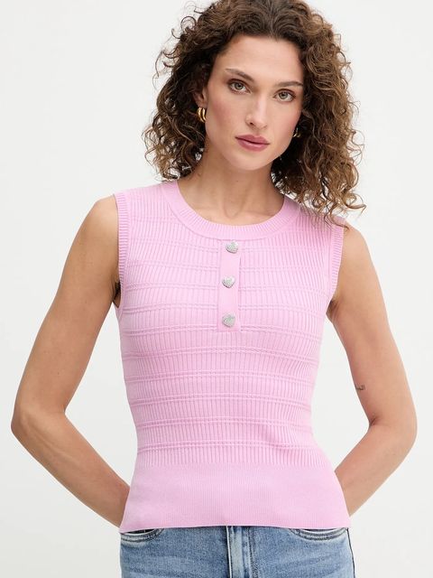 Morgan kamizelka damskie kolor różowy lekki MJILA - zdjęcie produktu nr 1