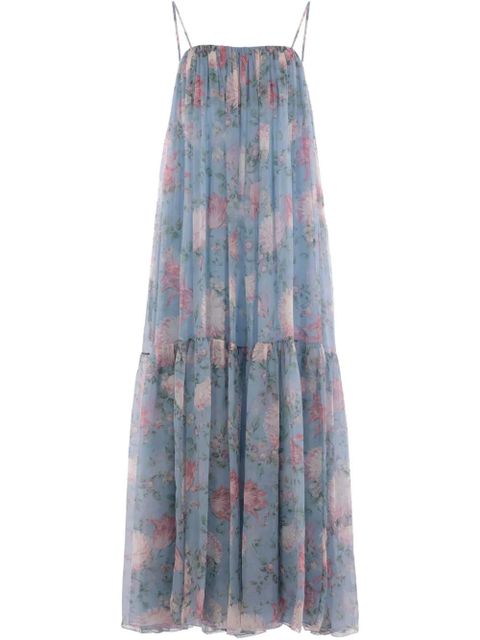 Chloé sleeveless silk maxi dress - Blue - zdjęcie produktu nr 1
