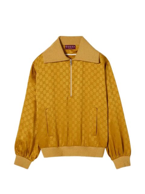 Gucci jacquard collared jacket - Yellow - zdjęcie produktu nr 1