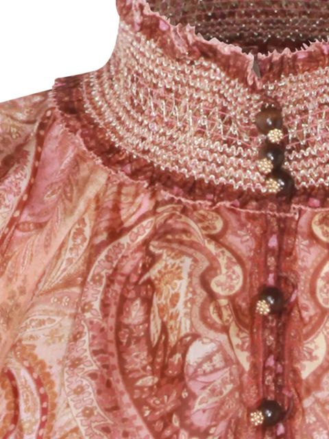 ZIMMERMANN Wanderlust paisley blouse - Red