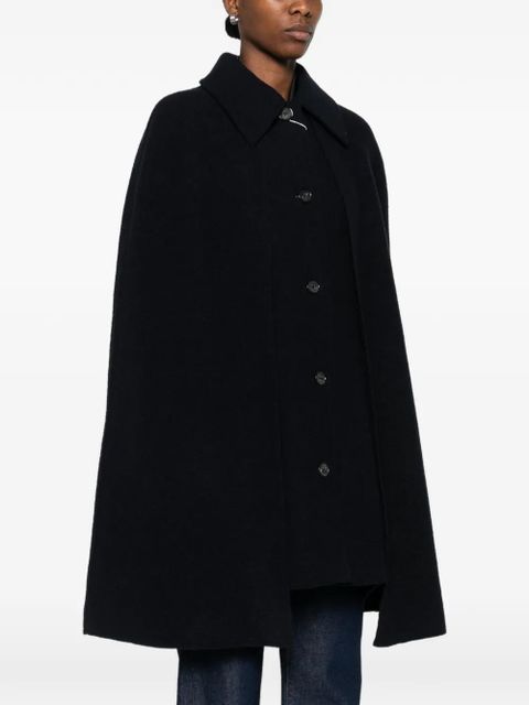 TOTEME buttoned cape coat - Blue