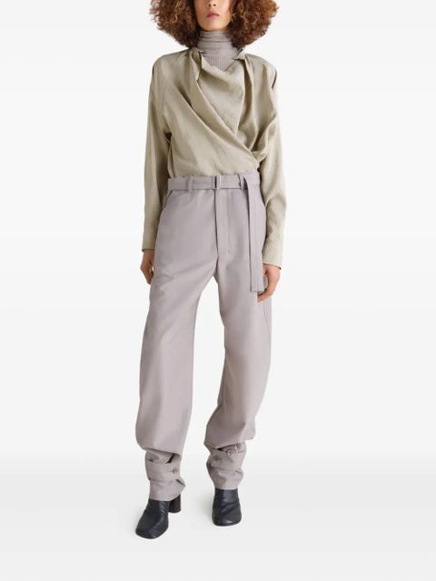 LEMAIRE twisted draped blouse - Neutrals - zdjęcie produktu nr 2