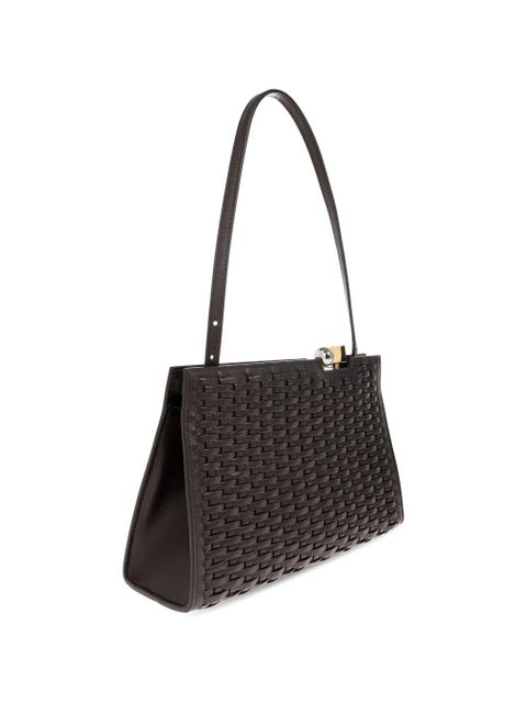 Jacquemus Salon woven leather tote bag - Brown