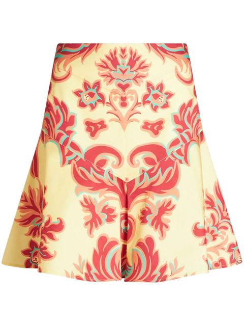 ETRO Venus-print poplin miniskirt - Yellow - zdjęcie produktu nr 1