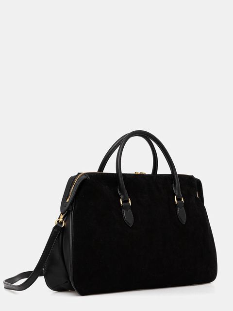 Pollini torebka zamszowa kolor czarny PC4406PP0N QD1 - zdjęcie produktu nr 2