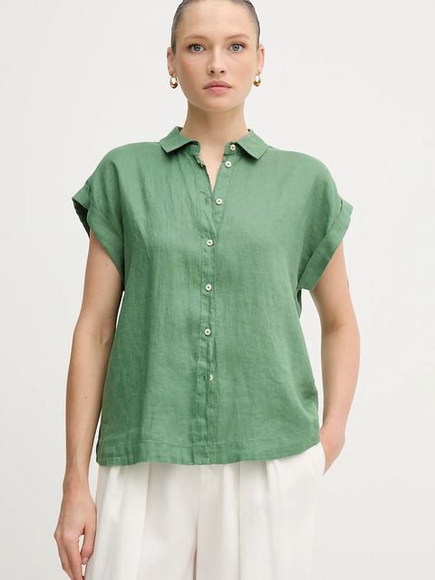 United Colors of Benetton koszula lniana - zdjęcie produktu nr 1