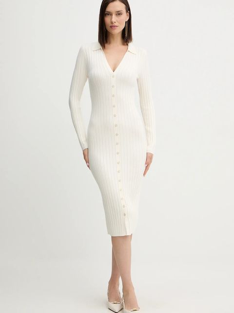 Guess sukienka MIRANDA kolor beżowy mini prosta W5BK60 Z2YJ2