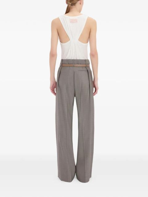 Victoria Beckham pleated-waist trousers - Grey