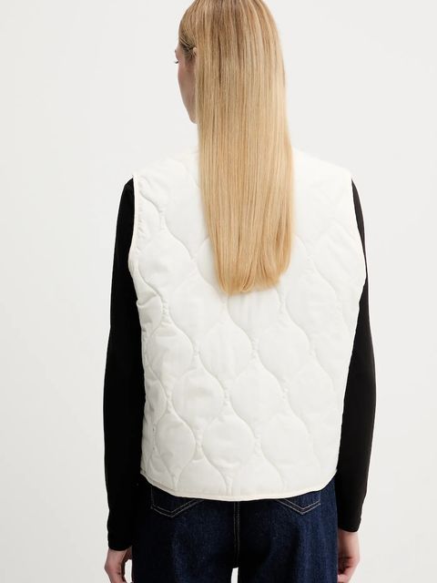 Guess Jeans bezrękawnik kolor beżowy przejściowy W5YN76 WHG02 - zdjęcie produktu nr 2