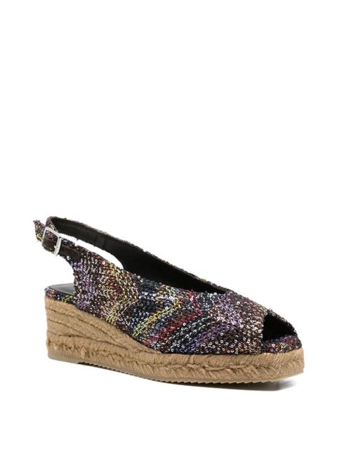 Missoni open-toe slingback sandals - Black - zdjęcie produktu nr 2