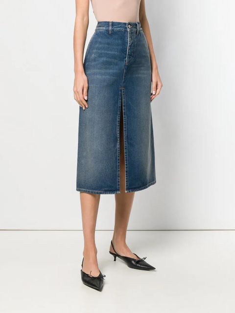 Balenciaga front slit skirt - Blue - zdjęcie produktu nr 2