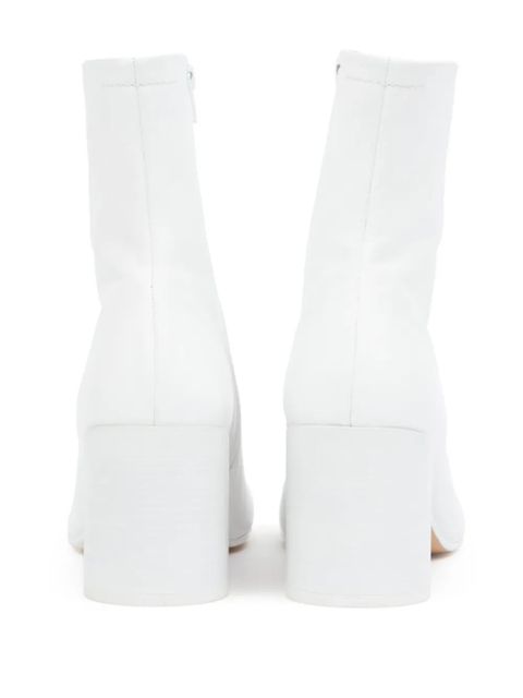 MM6 Maison Margiela 70mm Anatomic ankle Boots - White