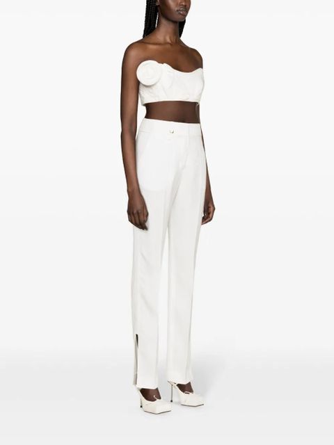 Jacquemus Le Pantalon Tibau straight-leg trousers - White