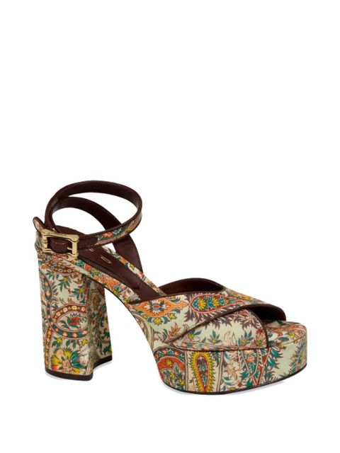 ETRO paisley-print buckle sandals - Neutrals - zdjęcie produktu nr 1