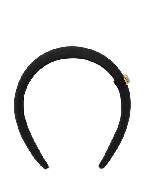 Moschino logo-plaque padded headband - Black - zdjęcie produktu nr 1