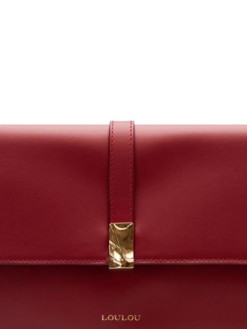 LouLou de Saison Elmer leather clutch - Red