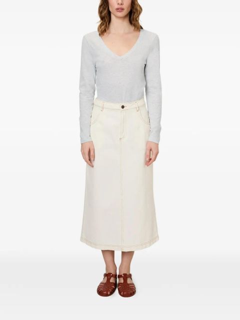 American Vintage Gamipy V-neck T-shirt - Grey