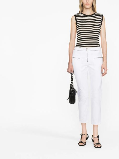 ISABEL MARANT Loma cropped jeans - White - zdjęcie produktu nr 2