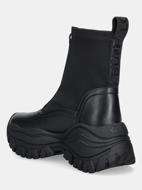 Buffalo botki Lola Front Zip damskie kolor czarny na platformie 1270140-BLK