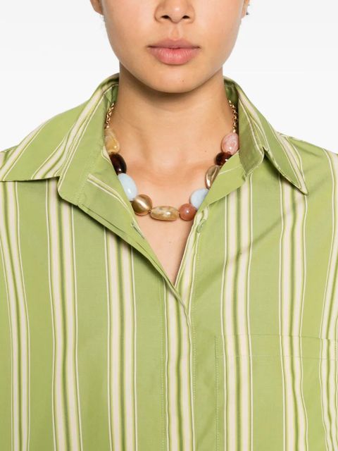 Faithfull the Brand Clemente striped pattern shirt - Green