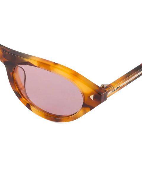 Prada Eyewear rivet-detail sunglasses - Brown