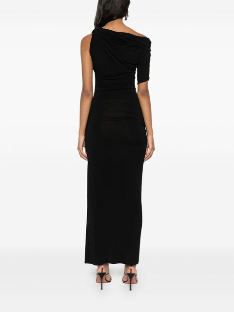 Jacquemus La robe Drapeado midi dress - Black