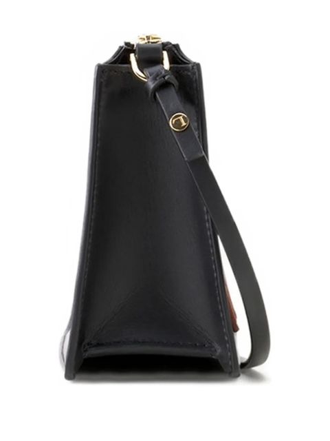 Lanvin logo-plaque crossbody bag - Black