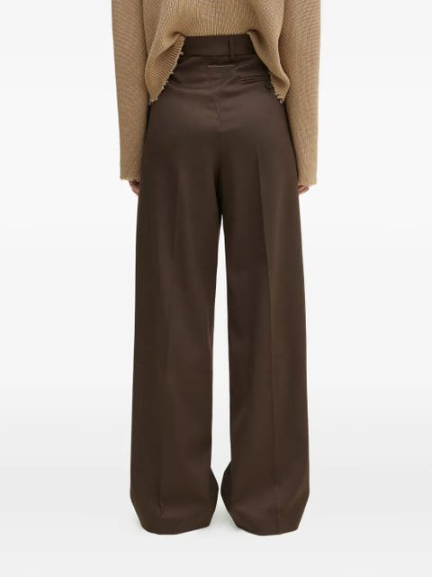 MM6 Maison Margiela belt-loops trousers - Brown
