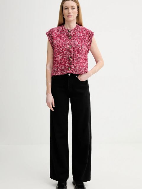 Marc O'Polo kamizelka z dodatkiem wełny damski kolor czerwony 5000007880 - zdjęcie produktu nr 2