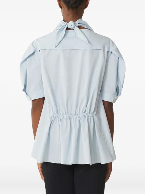 Lanvin tie-detail gathered blouse - Blue