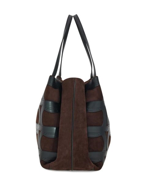 Ferragamo Gancini-overlay tote bag - Brown