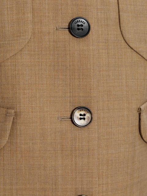 Versace wool waistcoat - Brown