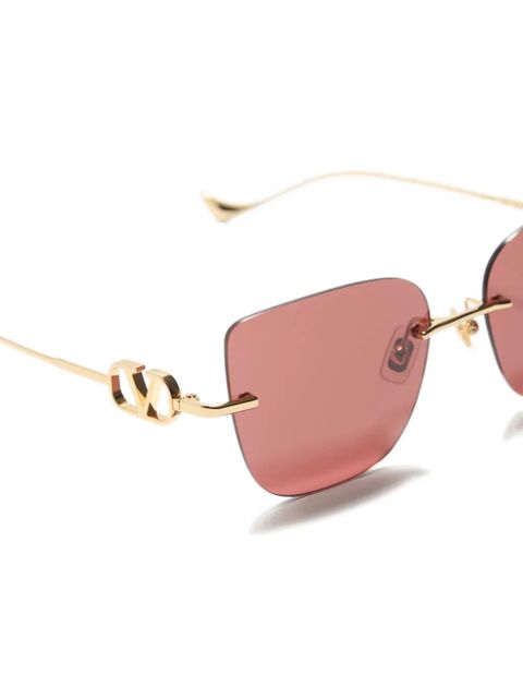 VALENTINO GARAVANI EYEWEAR geometric metal eyewear - Gold