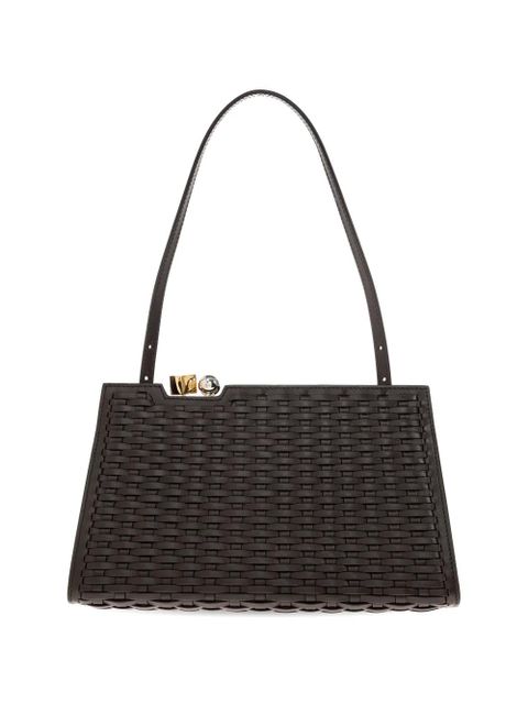 Jacquemus Salon woven leather tote bag - Brown