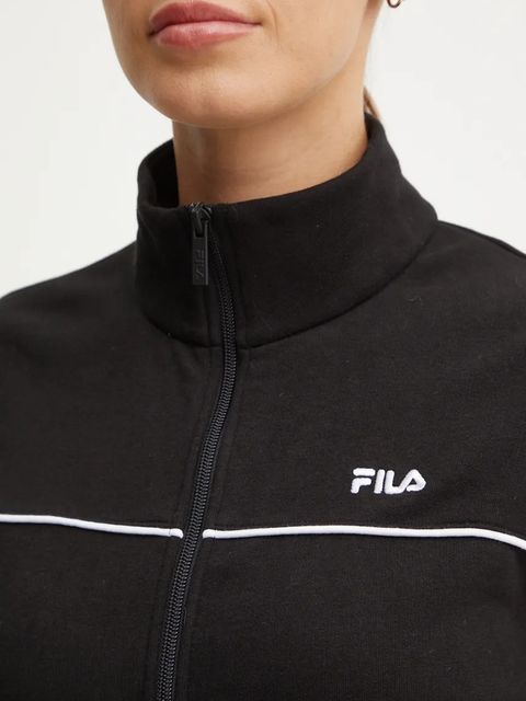 Fila bluza Lauka damska kolor czarny gładka FAW0909