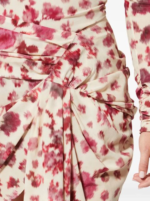 ISABEL MARANT x Ovia floral knot skirt - Neutrals