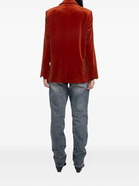 Zadig&Voltaire double-breasted cotton blazer - Red