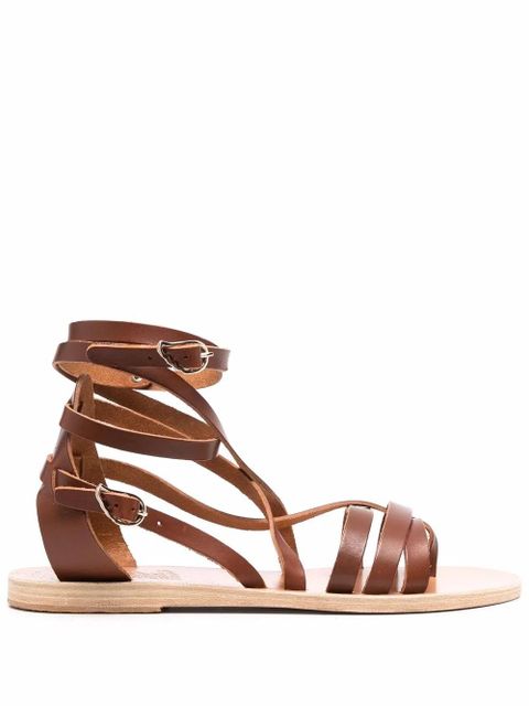 Ancient Greek Sandals Satira gladiator leather sandals - Brown - zdjęcie produktu nr 1