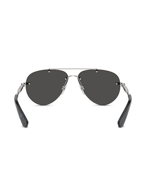 Burberry Eyewear metallic aviator-frame sunglasses - Silver