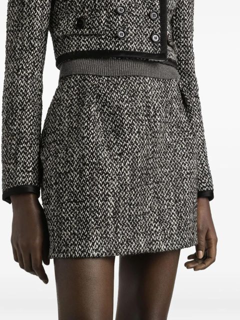 Dolce & Gabbana tweed mini skirt - Black